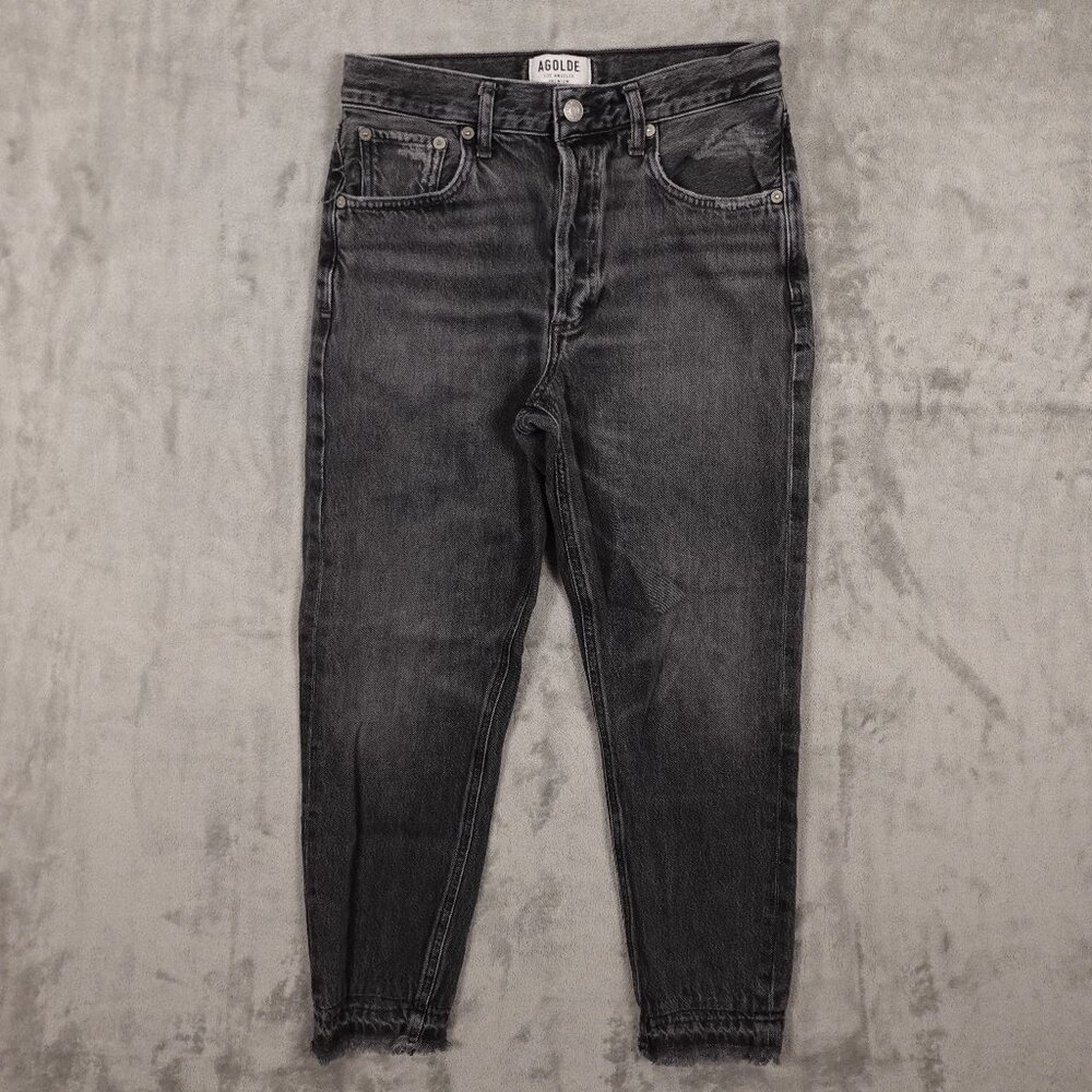 Agolde jeans Jamie‎ straight crop women's 25 vintage black